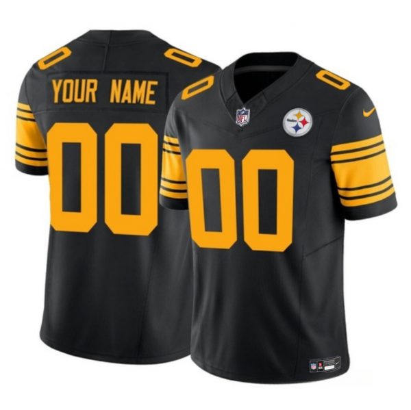 Pittsburgh Steelers Active Player Custom Black 2023 F.U.S.E Color Rush Limited Football Jersey