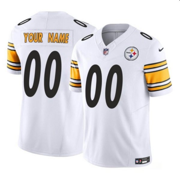Pittsburgh Steelers Active Player Custom White 2023 F.U.S.E Vapor Untouchable Limited Football Jersey