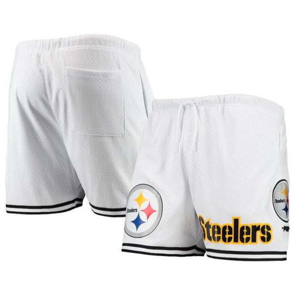Men Pittsburgh Steelers White Shorts