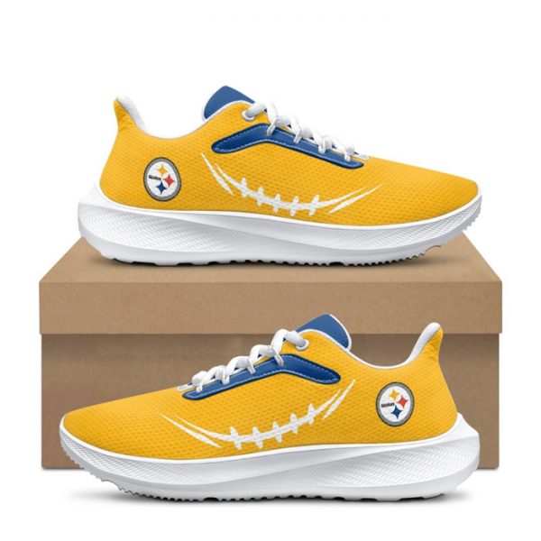 Men Pittsburgh Steelers Yellow Running Shoe 001