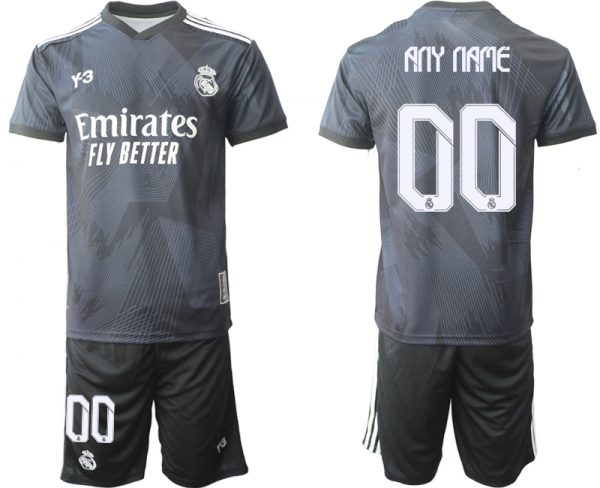 Real Madrid Custom 22/23 Black Soccer Jersey Suit