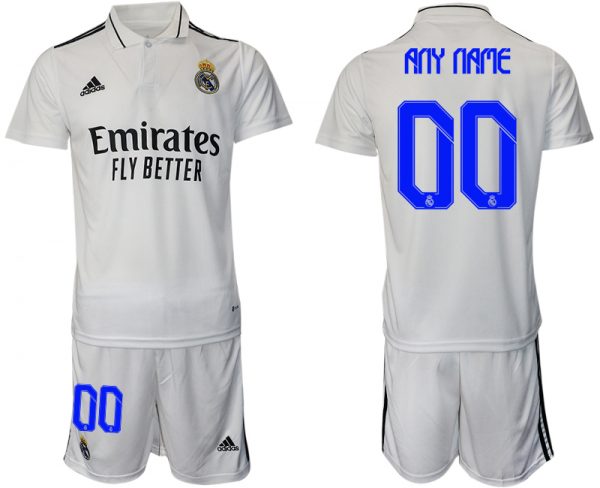 Real Madrid Custom 22/23 White Home Soccer Jersey Suit