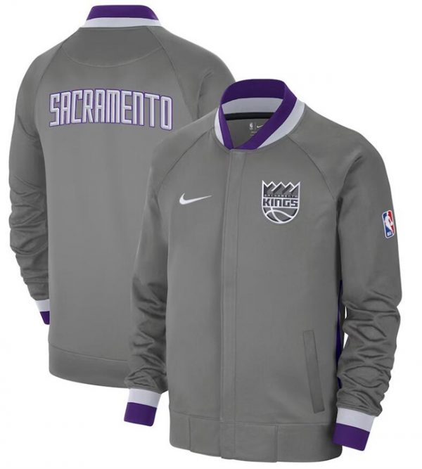 Men Sacramento Kings Grey 2022/23 City Edition Full-Zip Jacket