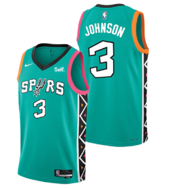 San Antonio Spurs Active Player Custom Teal 2022 City Edition Swingman Stitched Jersey