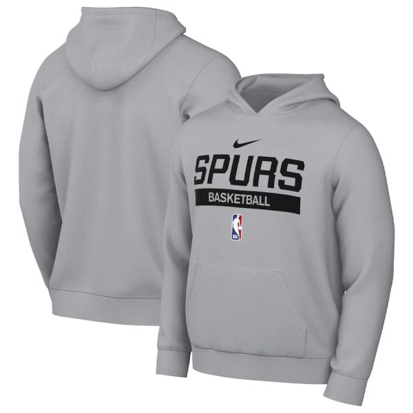 Men San Antonio Spurs Grey Spotlight Fleece Overhead Hoodie