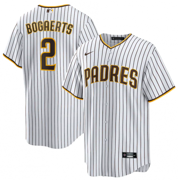 Men San Diego Padres #2 Xander Bogaerts White Cool Base Stitched Baseball Jersey