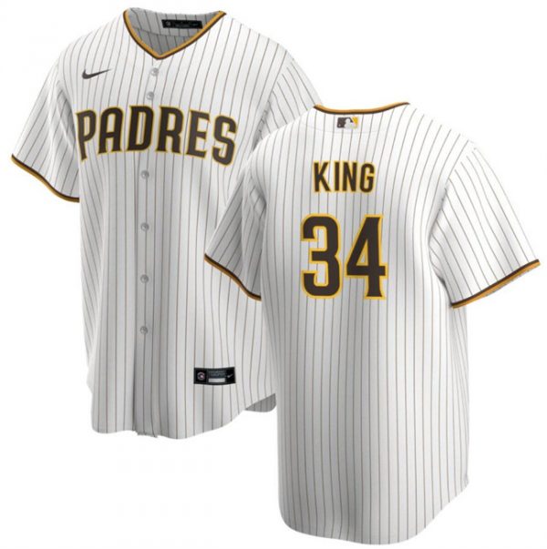 Men San Diego Padres #34 Kyle Higashioka White Cool Base Stitched Baseball Jersey