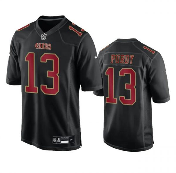 Men San Francisco 49ers #13 Brock Purdy Black Fashion Vapor Untouchable Limited Stitched Football Jersey