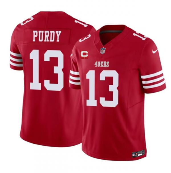 Men San Francisco 49ers #13 Brock Purdy Red 2023 F.U.S.E. With 1-Star C Patch Vapor Untouchable Limited Stitched Football Jersey