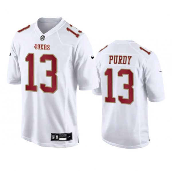 Men San Francisco 49ers #13 Brock Purdy White Fashion Vapor Untouchable Limited Stitched Football Jersey