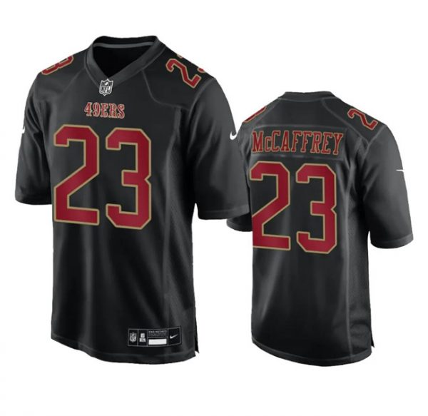 Men San Francisco 49ers #23 Christian McCaffrey Black Fashion Vapor Untouchable Limited Stitched Football Jersey