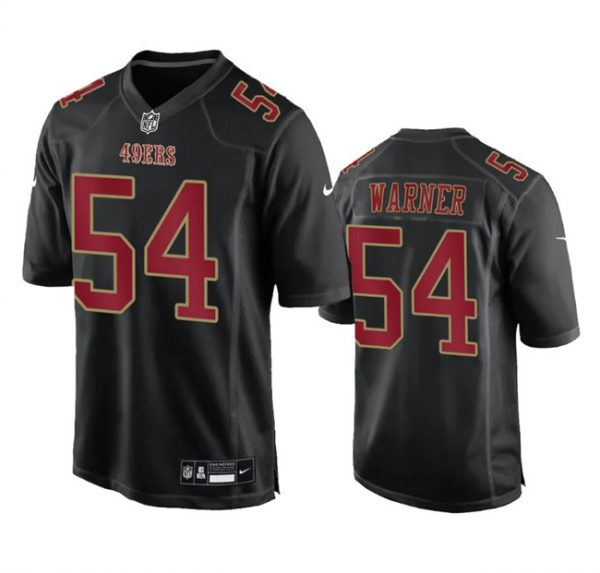 Men San Francisco 49ers #54 Fred Warner Black Fashion Vapor Untouchable Limited Stitched Football Jersey