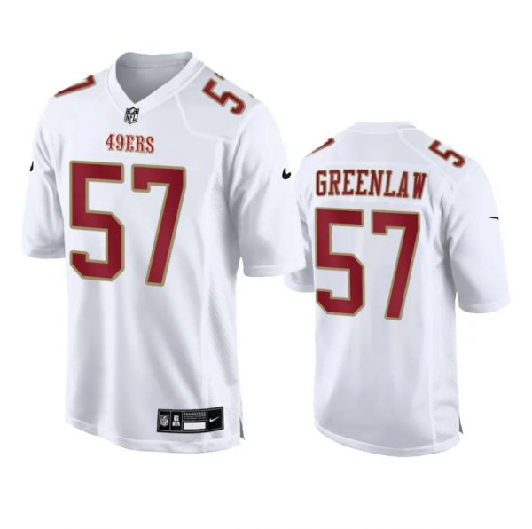 Men San Francisco 49ers #57 Dre Greenlaw White Fashion Vapor Untouchable Limited Stitched Football Jersey