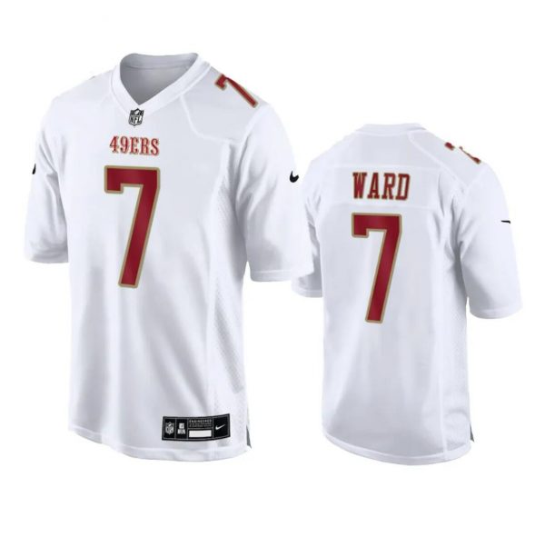 Men San Francisco 49ers #7 Charvarius Ward White Fashion Vapor Untouchable Limited Stitched Football Jersey