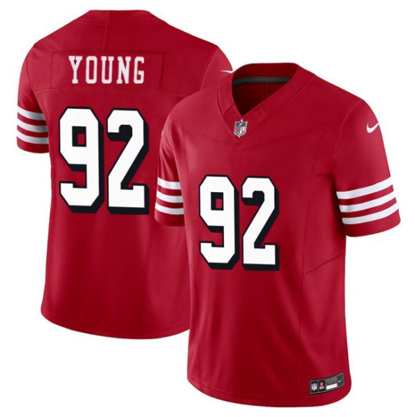 Men San Francisco 49ers #92 Chase Young New Red 2023 F.U.S.E. Stitched Football Jersey
