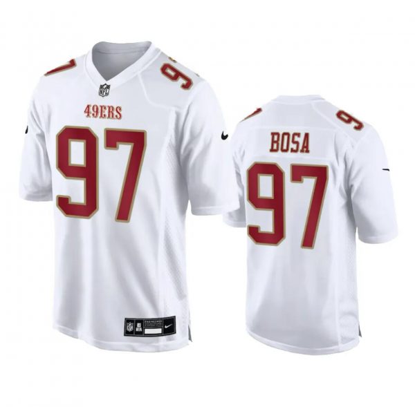 Men San Francisco 49ers #97 Nick Bosa White Fashion Vapor Untouchable Limited Stitched Football Jersey