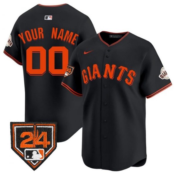 San Francisco Giants Customized Black 2024 Spring Training Vapor Premier Limited Stitched Jersey