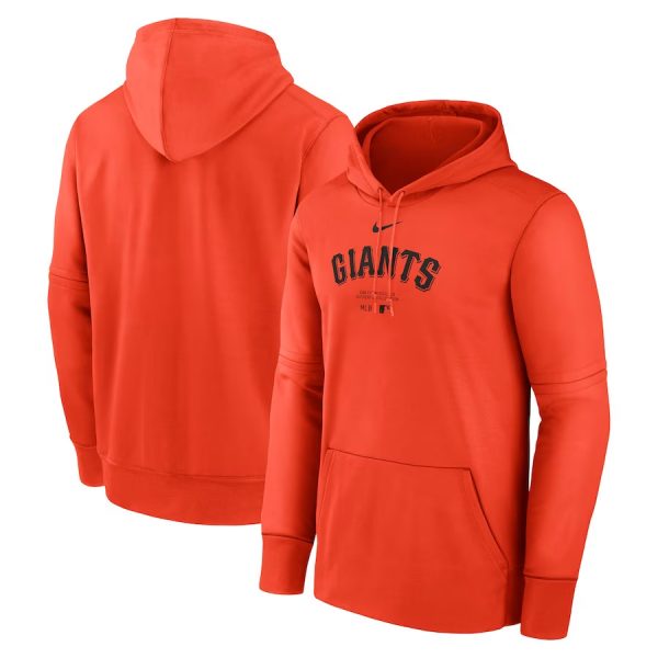 Men San Francisco Giants Orange Collection Practice Performance Pullover Hoodie