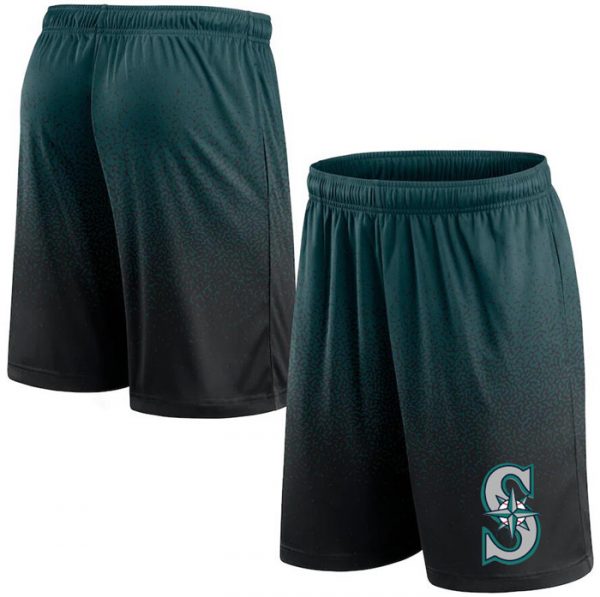 Men Seattle Mariners Green/Black Ombre Shorts