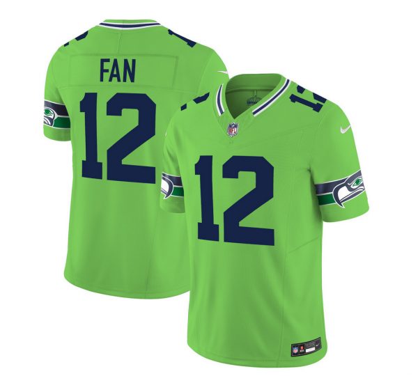 Men Seattle Seahawks #12 Fan 2023 F.U.S.E. Green Limited Stitched Football Jersey