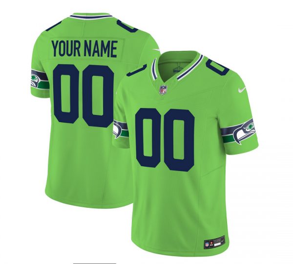 Seattle Seahawks Active Player Custom 2023 F.U.S.E. Green Limited Stitched Football Jersey