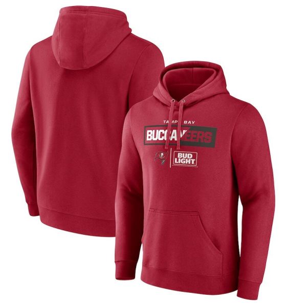 Men Tampa Bay Buccaneers Red x Bud Light Pullover Hoodie