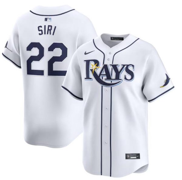 Men Tampa Bay Rays #22 Jose Siri White Home Limited Stitched Baseball Jersey