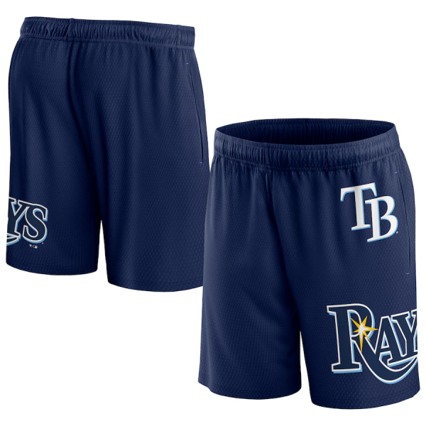 Men Tampa Bay Rays Navy Clincher Mesh Shorts