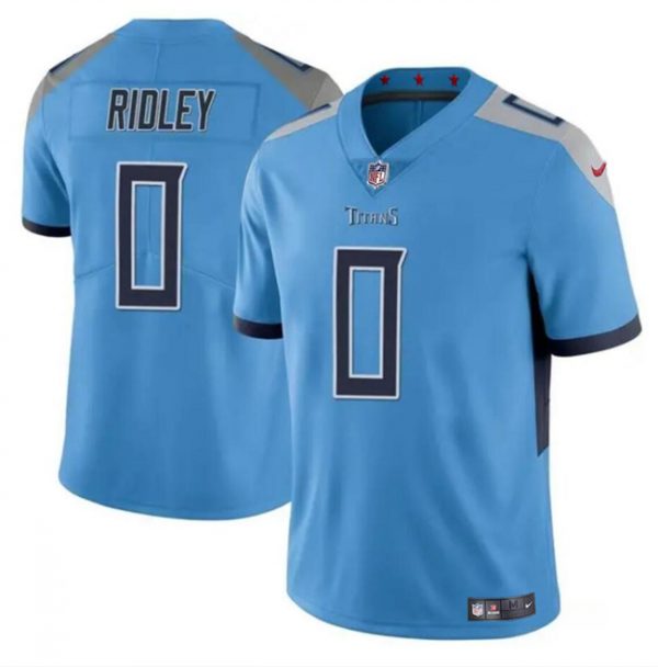 Men Tennessee Titans #0 Calvin Ridley Blue Vapor Limited Stitched Football Jersey