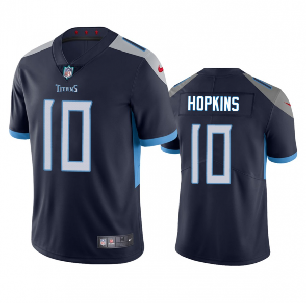 Men Tennessee Titans #10 DeAndre Hopkins Navy Vapor Untouchable Stitched Jersey