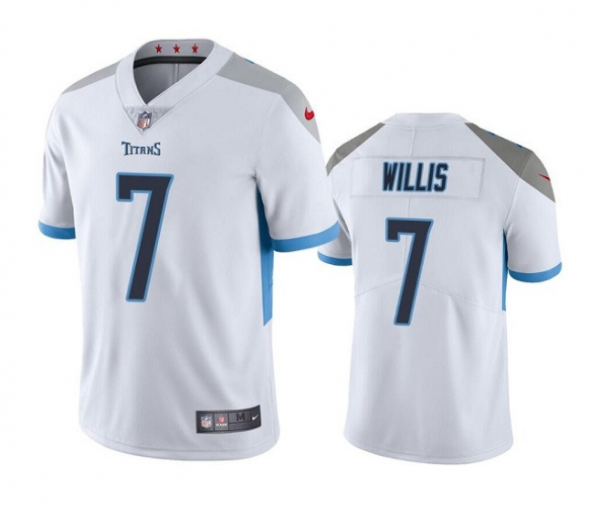 Men Tennessee Titans #7 Malik Willis White Vapor Untouchable Stitched Jersey