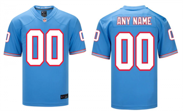 Tennessee Titans ACTIVE PLAYER Custom Light Blue Stitched Football Jersey