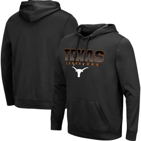 Men Texas Longhorns Black Team Campus Pullover Hoodie