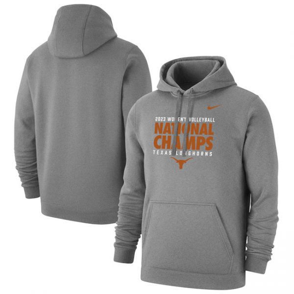 Men Texas Longhorns Grey Champions Pullover Hoodie