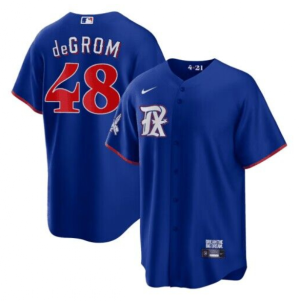 Texas Rangers ACTIVE PLAYER Custom 2023 Royal City Connect Cool Base Stitched Baseball Jersey