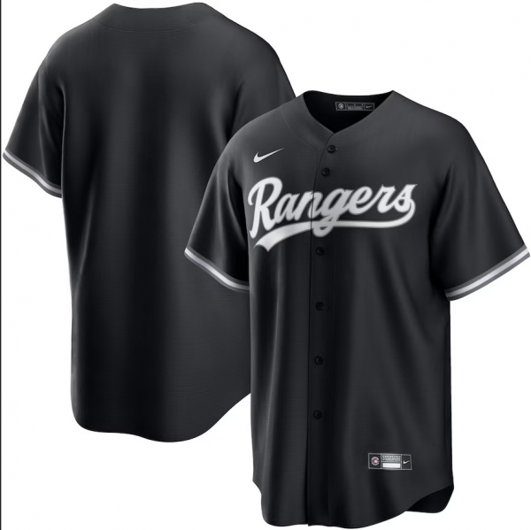 Texas Rangers Active Player Custom Black Stitched Baseball Jersey