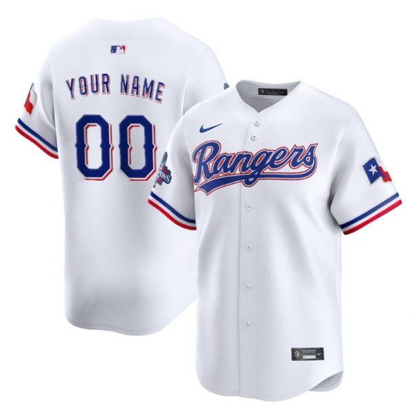 Texas Rangers Active Player Custom White 2023 World Series Stitched Baseball Jersey