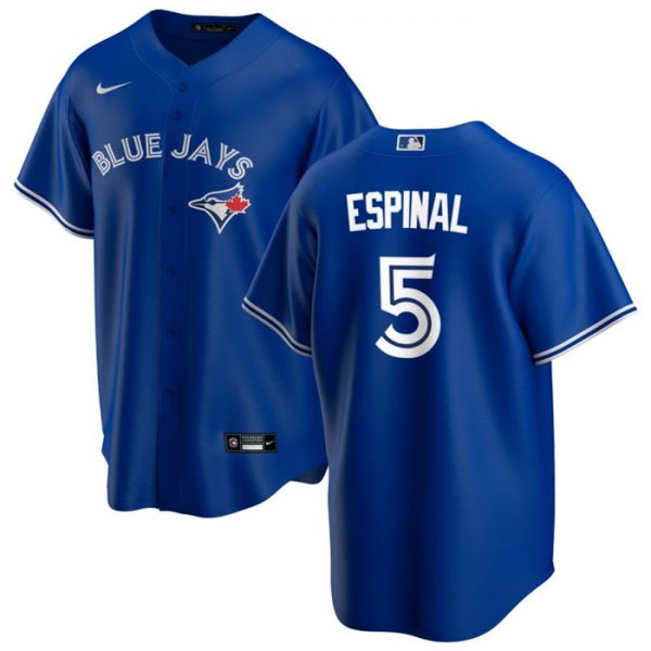 Men Toronto Blue Jays #5 Santiago Espinal Royal Cool Base Stitched Jersey