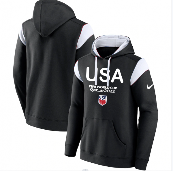 Men USA Black 2022 FIFA World Cup Soccer Hoodie
