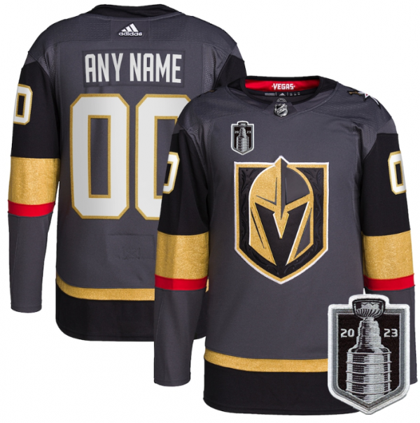 Vegas Golden Knights Active Player Custom Grey 2023 Stanley Cup Final Stitched Jersey