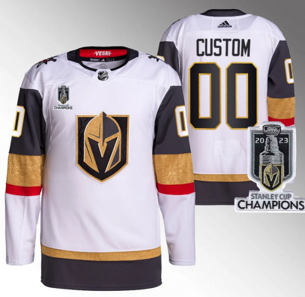 Vegas Golden Knights Active Player Custom White 2023 Stanley Cup Champions Stitched Jersey