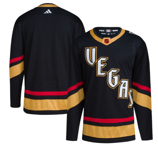 Vegas Golden Knights Custom Black 2022-23 Reverse Retro Stitched Jersey