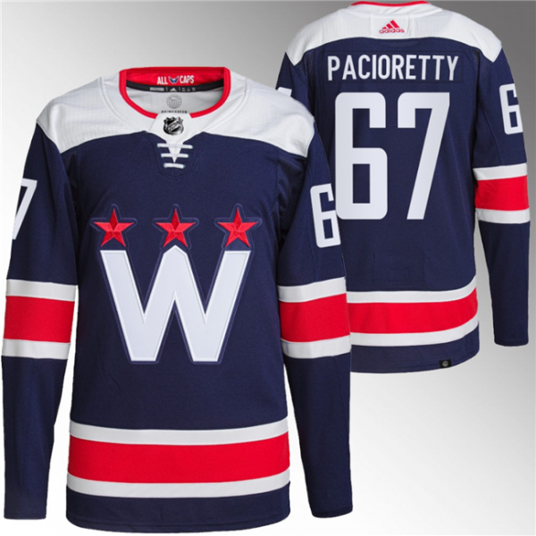 Men Washington Capitals #67 Max Pacioretty Navy Stitched Jersey
