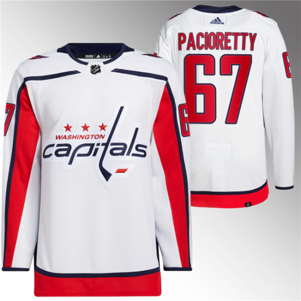 Men Washington Capitals #67 Max Pacioretty White Stitched Jersey