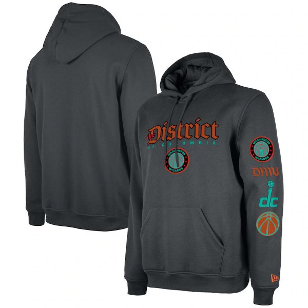 Men Washington Wizards Grey 2023/24 City Edition Pullover Hoodie