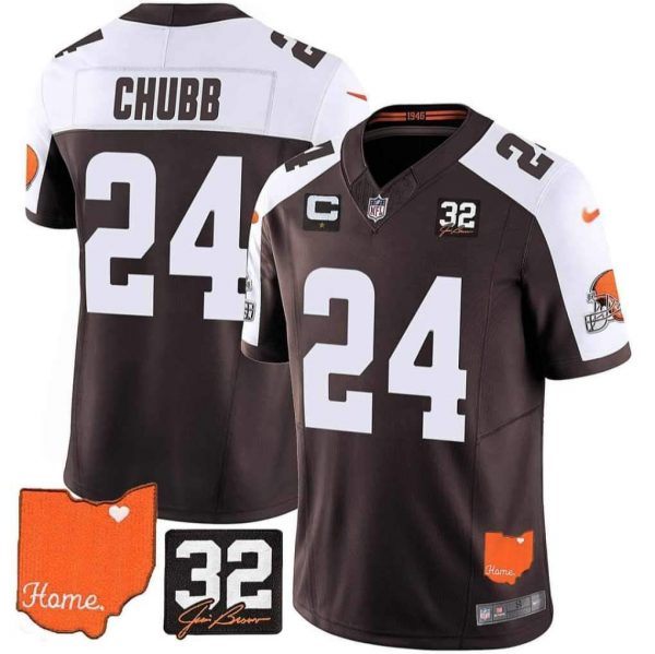 Cleveland Browns ACTIVE PLAYER Custom 2023 New Brown Limited Stitched Jersey