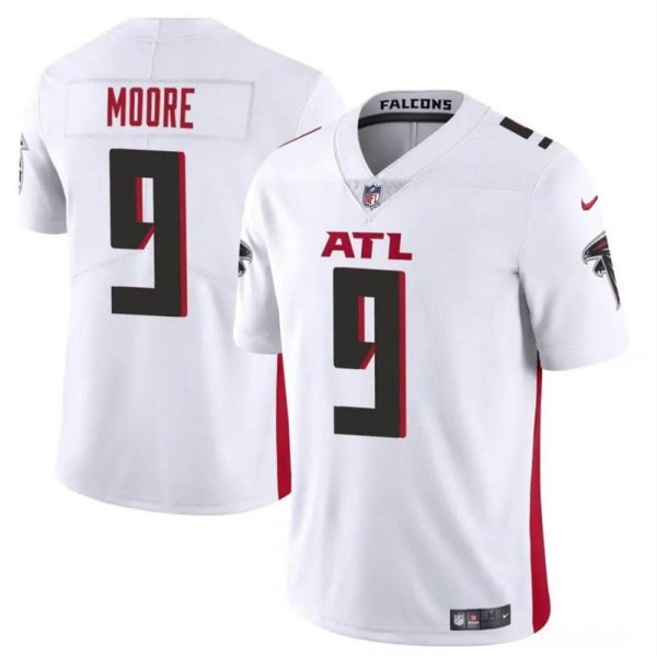 Men Atlanta Falcons #9 Rondale Moore White Vapor Untouchable Limited Stitched Football Jersey