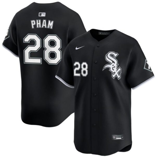 Men Chicago White Sox #28 Nike Home Black 2024 Alternate Limited Stitched Baseball Jersey
