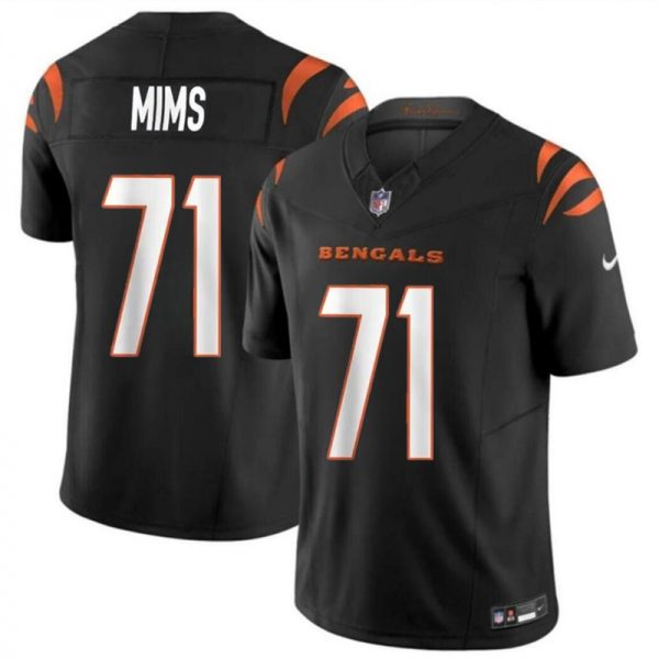 Men Cincinnati Bengals #71 Amarius Mims Black 2024 Draft F.U.S.E Vapor Untouchable Limited Stitched Jersey