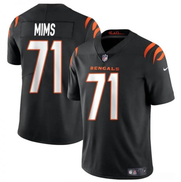 Men Cincinnati Bengals #71 Amarius Mims Black 2024 Draft Vapor Untouchable Limited Stitched Jersey
